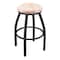 Holland Bar Stool Co 25" Swivel Counter Stool, Pewter Finish, Nat Maple Seat X802 - alternate 1